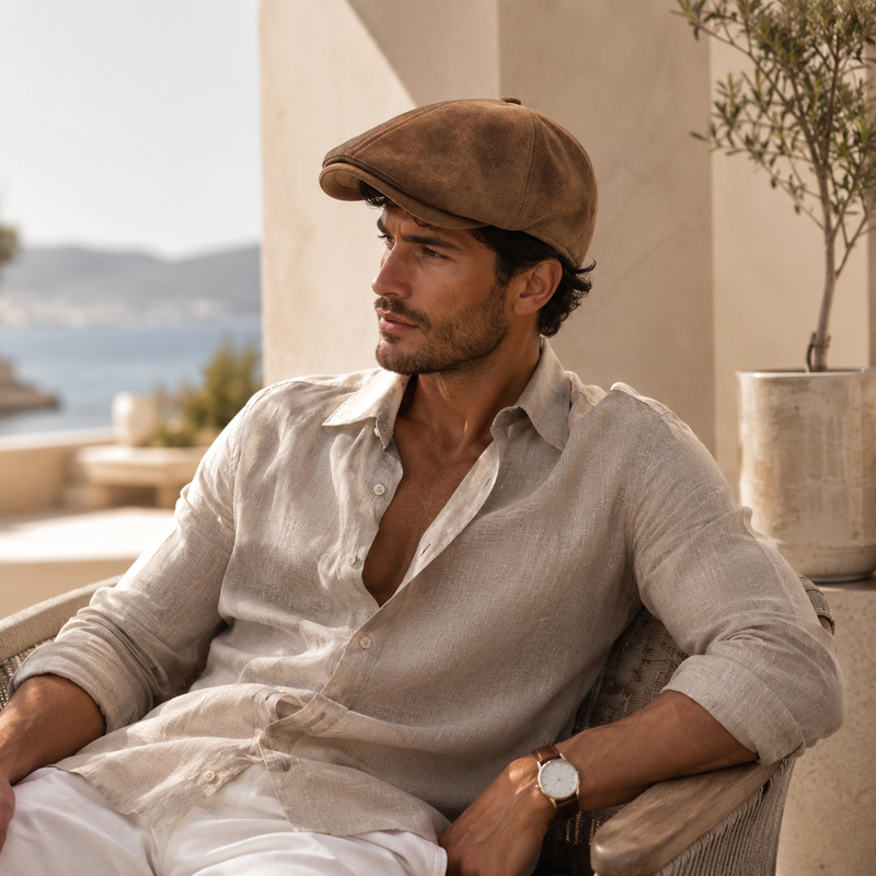 Sterling Warm Leather Blend Cap™  Aviator Faux Fur Ear Flaps