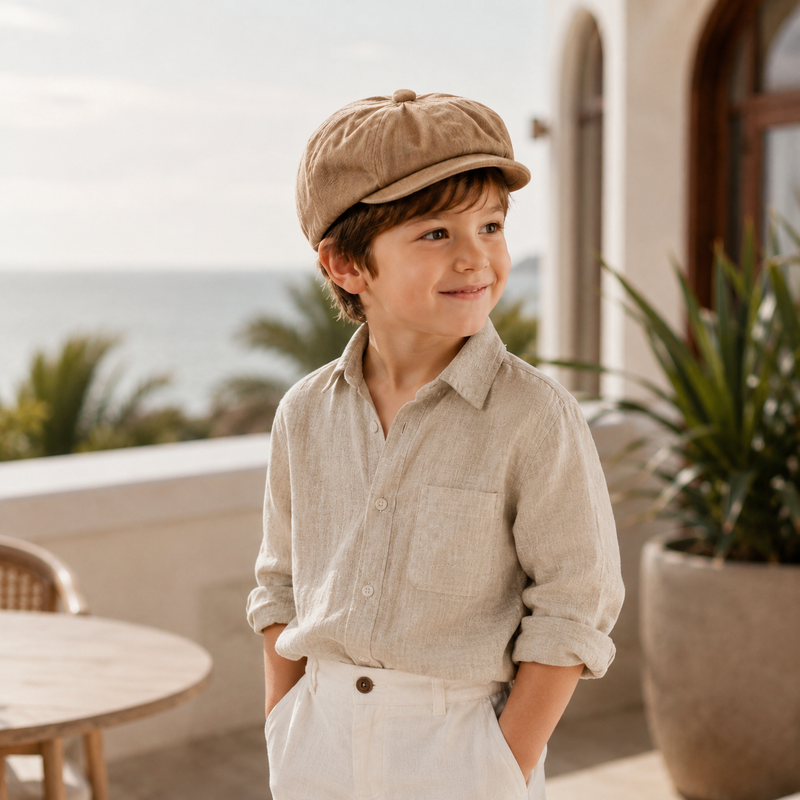 Sterling Kids Newsboy Cap™ - Breathable Solid Color Visor