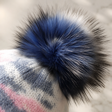Sterling Aurielle Tie Dye Cashmere Beanie with Fur Pom™