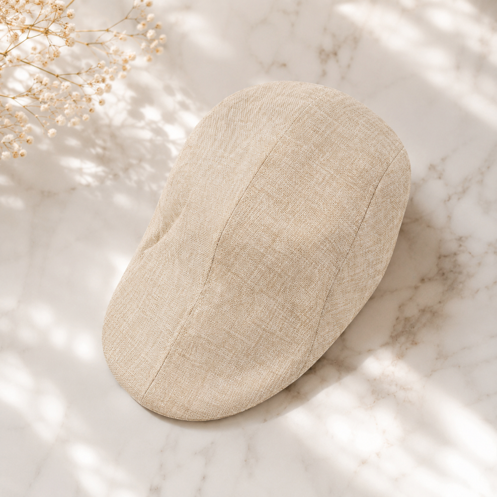 Sterling Marlowe Painter Beret Linen Blend Adjustable Solid Cap™