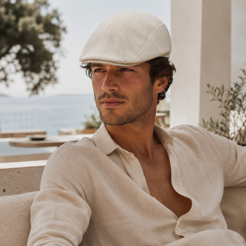 Sterling Marlowe Painter Beret Linen Blend Adjustable Solid Cap™