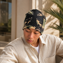 Sterling ™ Nocturne Leather Beret Hat With Rivet Cross Detail