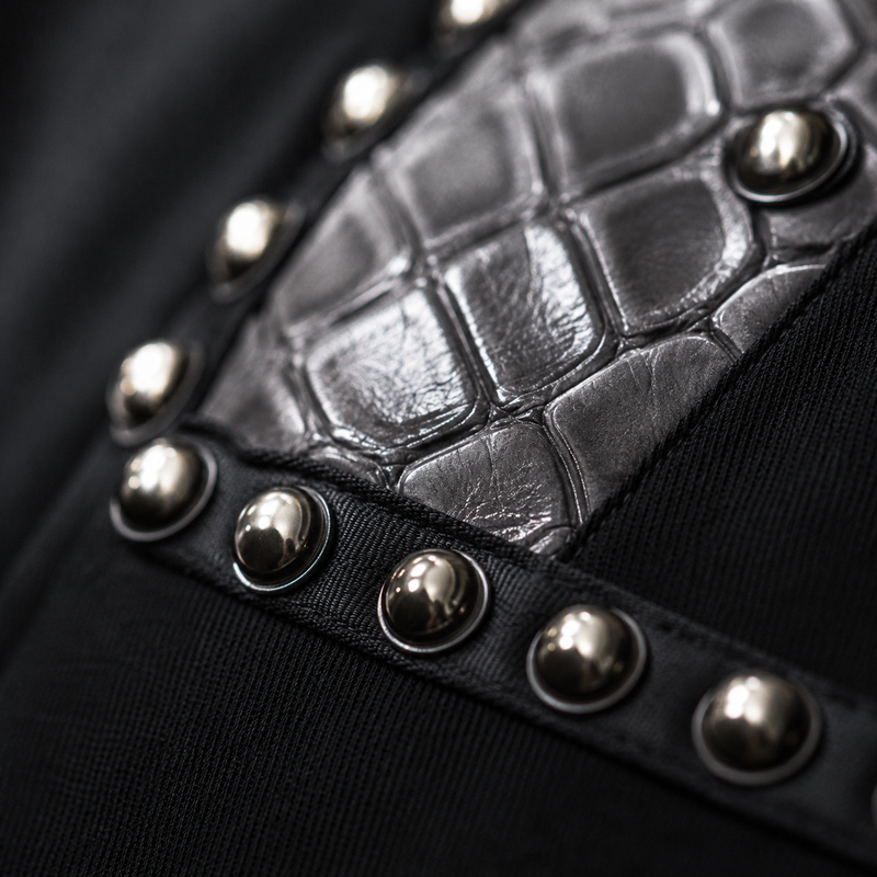 Sterling™ Nocturne Leather Look Brimless Dome Cap With Rivet Cross Detail