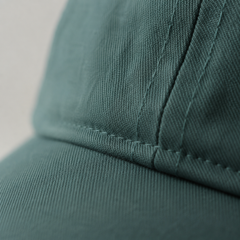Sterling™ Alder Cotton Short Brim Baseball Cap With Adjustable Back Buckle