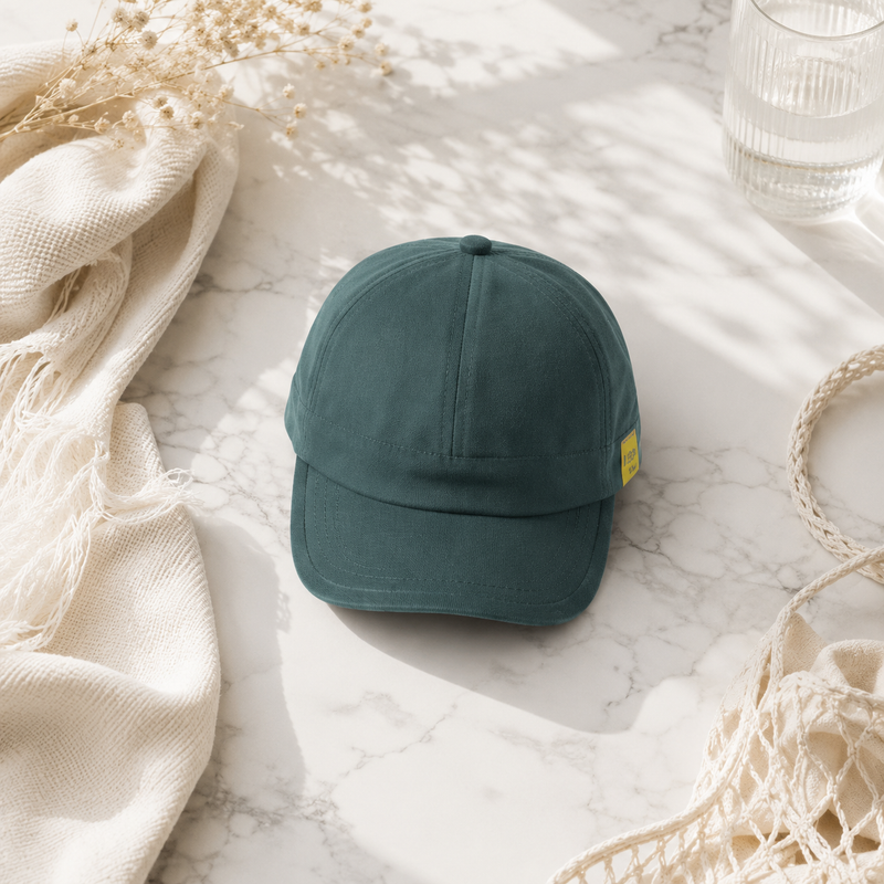 Sterling™ Alder Cotton Short Brim Baseball Cap With Adjustable Back Buckle