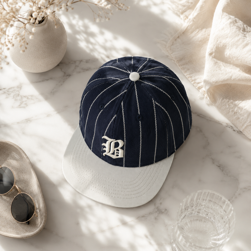 Sterling™ Heritage Stripe Baseball Cap Yarn Dyed Two Tone Panels