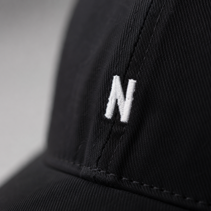 Sterling™ N Letter Duckbill Cap Cotton Blend Embroidered Crown