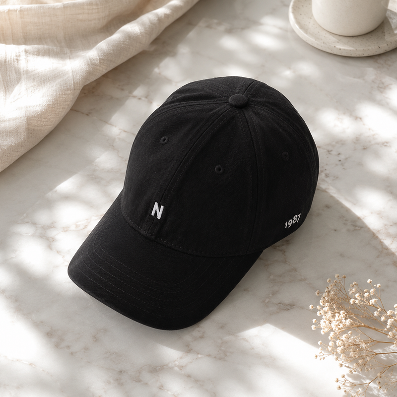 Sterling™ N Letter Duckbill Cap Cotton Blend Embroidered Crown