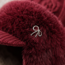 Sterling™ Marlowe Fleece Knit Beret Cap With Plush Ear Flaps