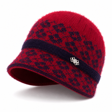 Sterling Butterfly Knot Fleece Lined Cable Knit Brim Cap™