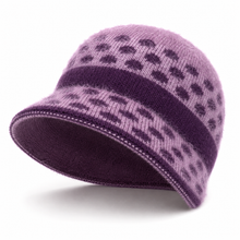 Sterling Butterfly Knot Fleece Lined Cable Knit Brim Cap™