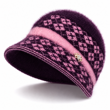 Sterling Butterfly Knot Fleece Lined Cable Knit Brim Cap™