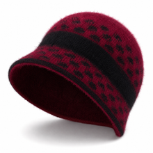 Sterling Butterfly Knot Fleece Lined Cable Knit Brim Cap™
