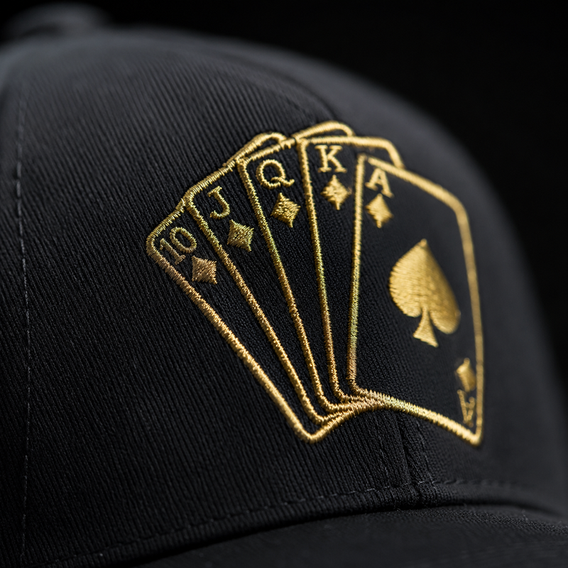 Sterling Poker Adjustable Baseball Cap™ with Embroidered Detail
