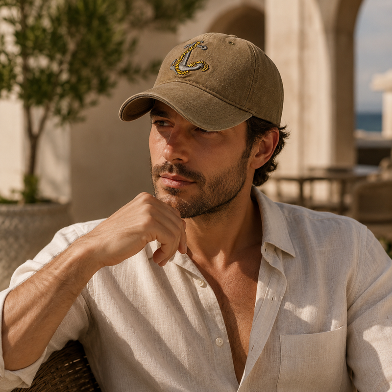Sterling Caleb Baseball Cap™ Washed Fabric Curved Brim