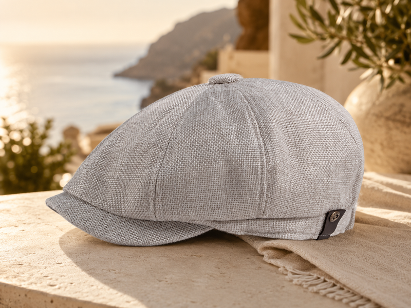 Sterling Linen Style™ Cheesecutter Flat Acrylic Short Brim Cap