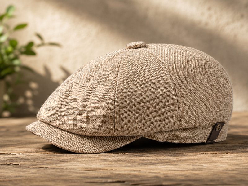 Sterling Linen Style™ Cheesecutter Flat Acrylic Short Brim Cap