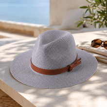 Sterling Ivory Coast™ Straw Fedora Buckle Band
