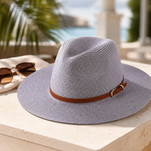 Sterling Ivory Coast™ Straw Fedora Buckle Band