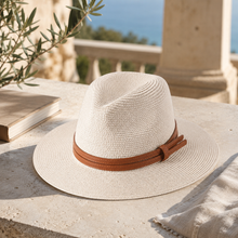 Sterling Ivory Coast™ Straw Fedora Buckle Band