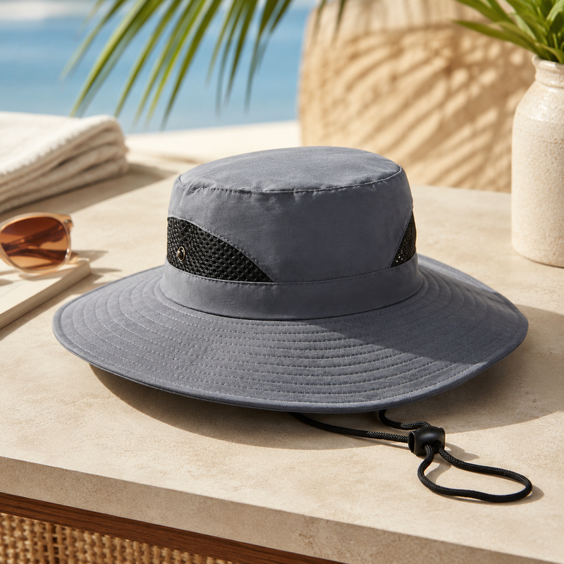 Sterling™ NZ Outdoors Wide Brim Fabric Sun Hat Airflow Crown