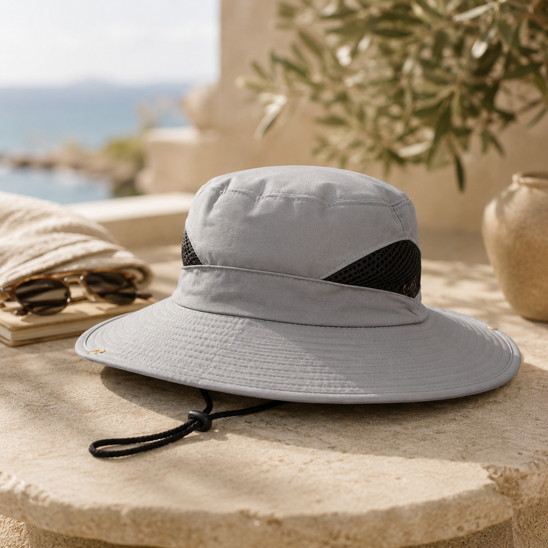 Sterling™ NZ Outdoors Wide Brim Fabric Sun Hat Airflow Crown