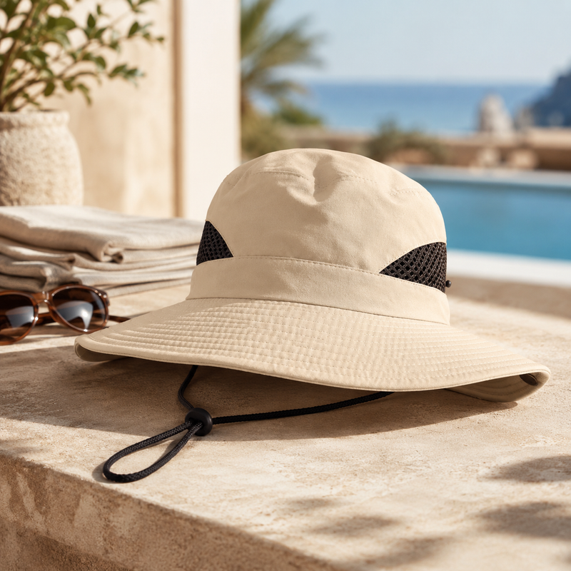 Sterling™ NZ Outdoors Wide Brim Fabric Sun Hat Airflow Crown
