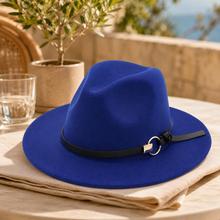Sterling Simple Belt™ Flat Brim Wide Fabric Fedora Belt Band