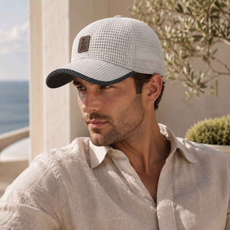Sterling Summer Mesh™ Snapback Cap Black Vent Back