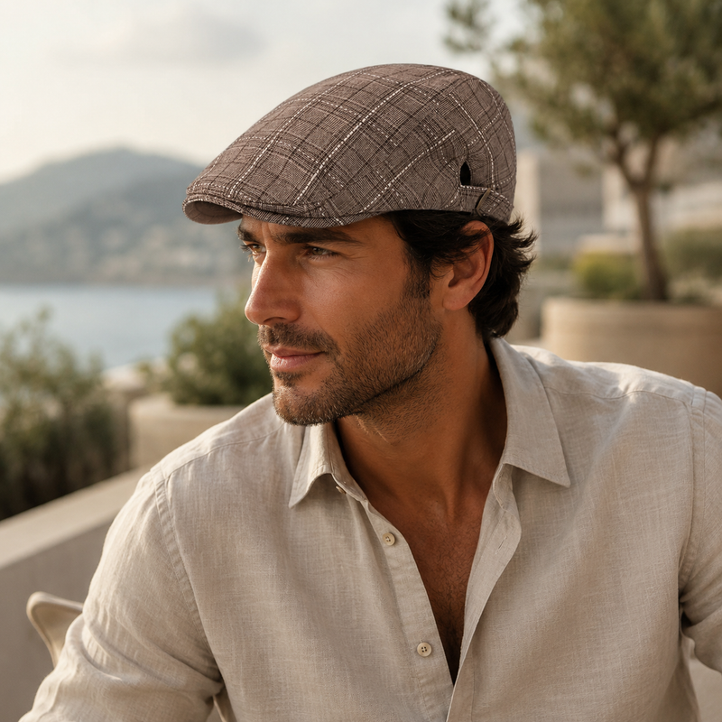 Sterling Plaid Fabric Ivy Cap™ Low Profile Cotton Brim