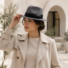Sterling Richardson Retro™ Wool Fedora Hat Virgin Wool Band Detail
