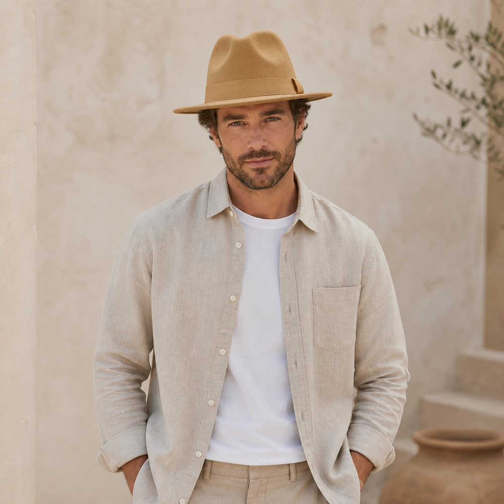 Sterling Parker Fedora™ Cotton Hat Adjustable Band