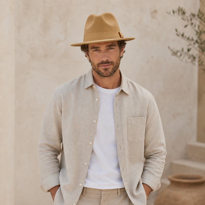 Sterling Parker Fedora™ Cotton Hat Adjustable Band
