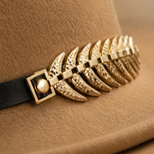 Sterling Ashton™ Wide Brim Cashmere Fedora Stitched Band
