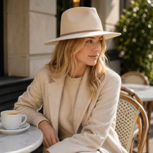 Sterling Morgan Wool™ Fedora Hat Wide Brim With Ribbon Band