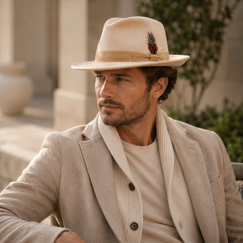 Sterling Howard Feathers™ Fedora Wool Pheasant Accent