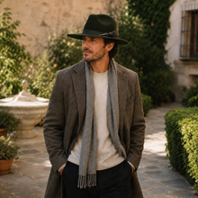 Sterling Raleigh Feather™ Green Wool Fedora Hat With Accent