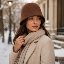 Sterling Reboux Cloche™ Wool Hat With Soft Bell Crown