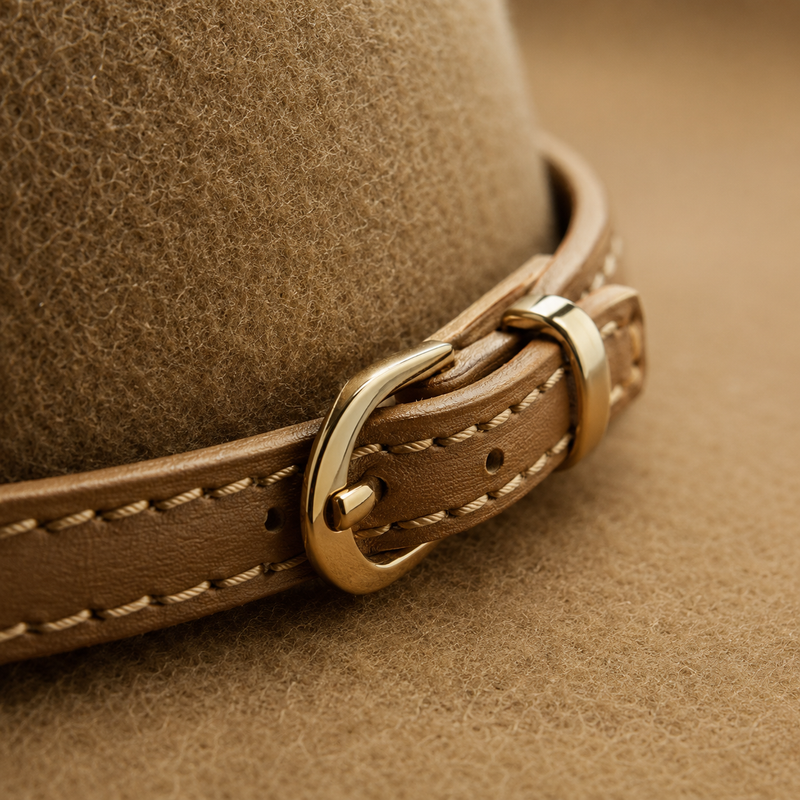 Sterling Nashville Wool™ Fedora Hat Classic Wool Leather Belt