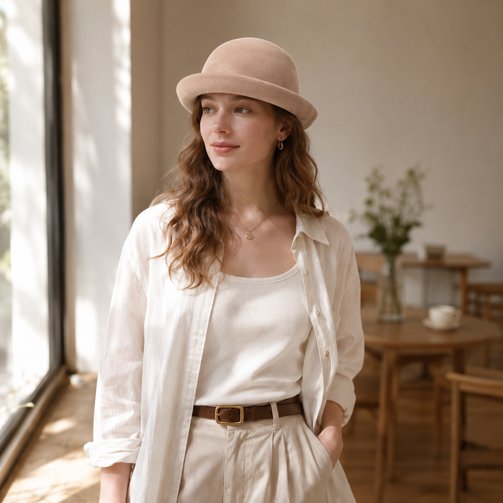 Sterling Monochrome Pattern™ Bucket Hat Soft Fabric Contrast Trim