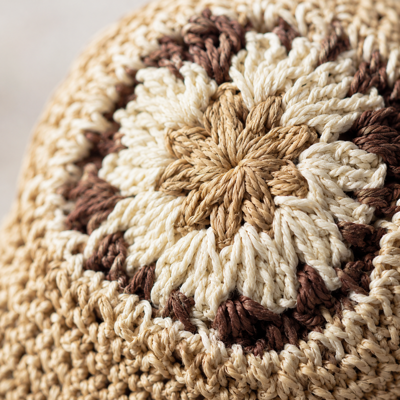 Sterling Elegant Folded™ Floral Straw Bucket Hat