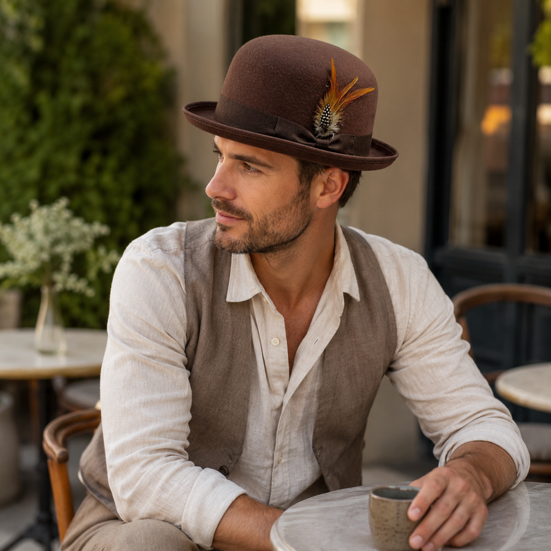 Sterling Linegard Retro™ Feathers Bowler Cotton Pheasant Feather