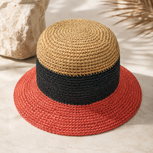 Sterling Natural Raffia™ Handmade Crochet Women's Foldable Bowler Hat