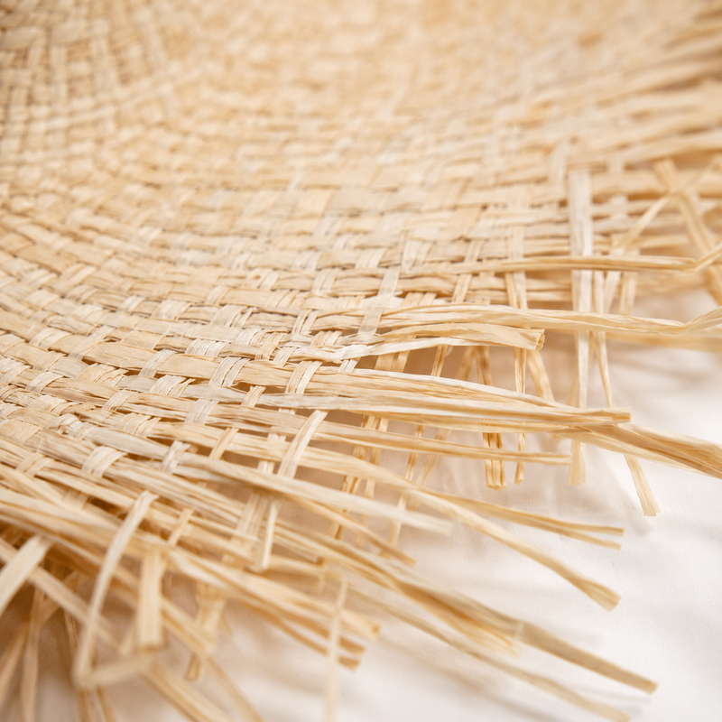 Sterling Beach Straw Hat™ Wide Brim Raffia Textured Weave