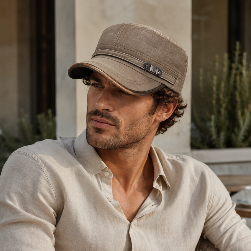 Sterling Portland™ Cotton Army Cap Low Crown Cotton Brim