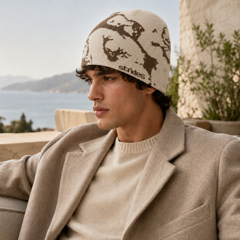 Sterling Korean Strides™ Splatter Winter Beanie Knit Cuff