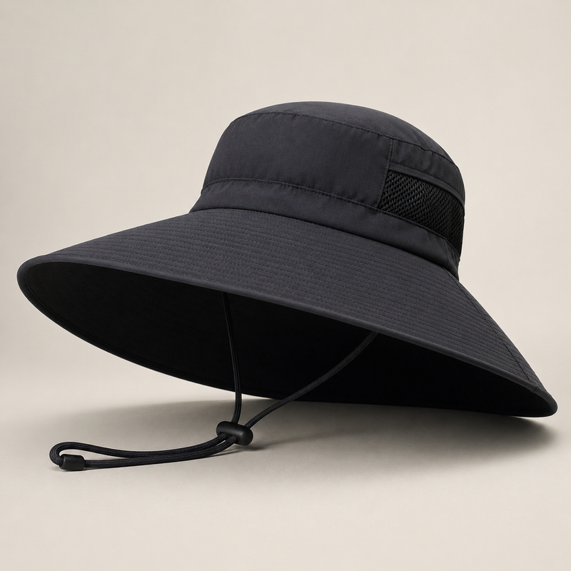 Sterling Big Brim™ Bucket Hat Wide Brim Cotton Shade Detail
