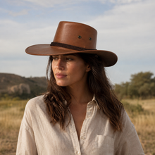 Sterling Simple Classic™ Leather Cowboy Hat Wide Brim Western