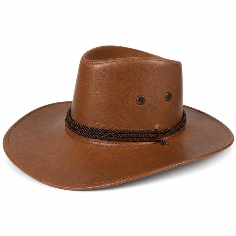 Sterling Simple Classic™ Leather Cowboy Hat Wide Brim Western