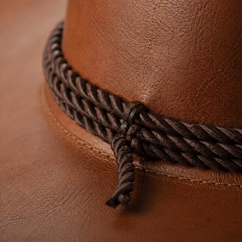 Sterling Simple Classic™ Leather Cowboy Hat Wide Brim Western